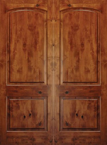 Krosswood doors ka.2868 knotty alder double exterior 2-panel door entry door for sale