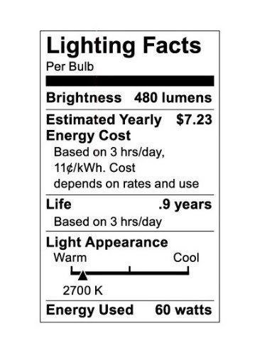 Satco S3899 120-Volt 60-Watt T10 Medium Base Light Bulb  Frosted