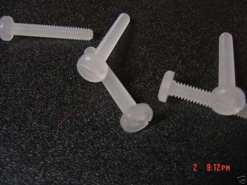 1/4-20 x 1 3/4&#034; kel-f slotted pan head screws for sale