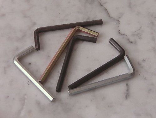 Hex Key Allen Wrench Short Arm 5/32&#034; - Lot of 6 Approx. 2.25&#034; long