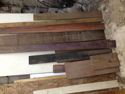 assorted exotic woods