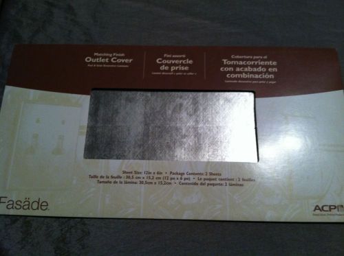 NEW CROSSHATCH SILVER OUTLET COVER LAMINATES