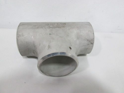 New enlin a/sa403wp 6in long stainless 2-1/2in tee pipe fitting d324955 for sale