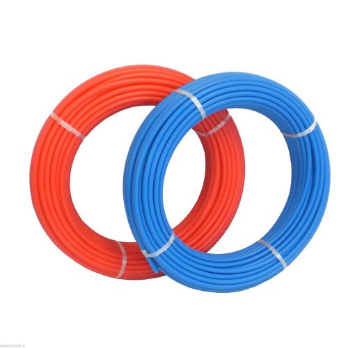 (2) Rolls of 1/2&#034; x 50 feet PEX Tubing for Potable Water - Red and Blue