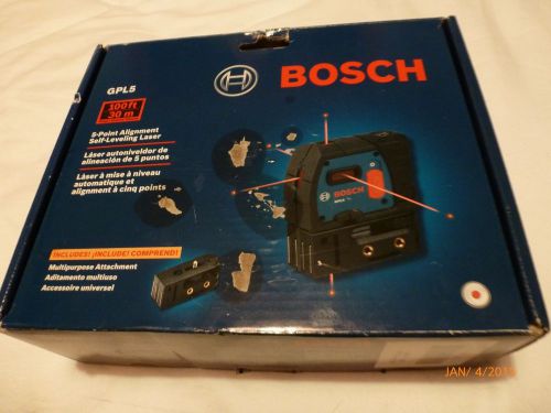 *BRAND NEW* Bosch GPL 5S 5-Point Self-Leveling Alignment Laser