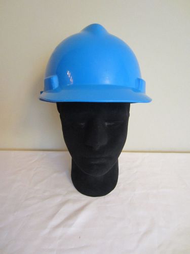 Adjustable MSA V-Gard Hard Hat Blue