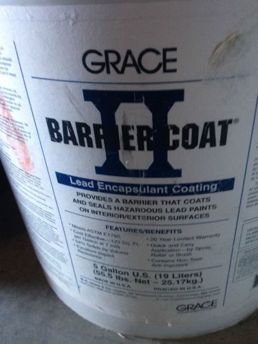 GRACE II BARRIER COAT LEAD ENCAPSULANT COATING 5 GALLON NEW BCII05 PREMIXED SEAL