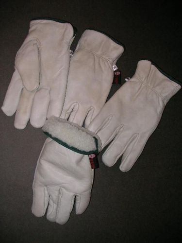 2 PAIRS OF LINED HIGH QUALITY WORK GLOVES