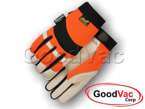 Majestic 2152thv mechanics grain pigskin palm thinsulate lined winter gloves xs for sale