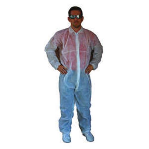 Disposible Poly Coveralls Plastic Suit-- XXLarge