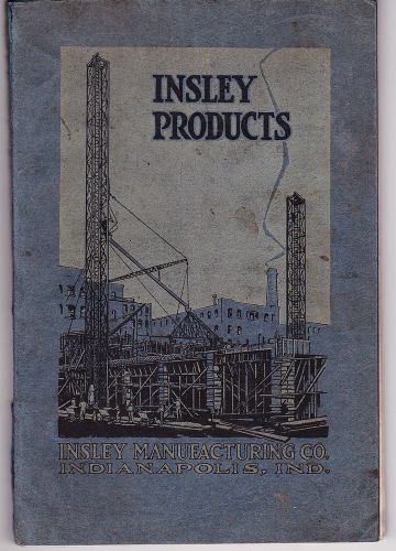 Insley products catalog no. 42, 1918, original - construction equipment for sale