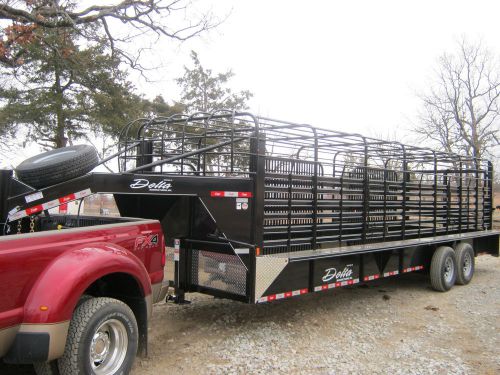 New 2015 delta stock and cattle trailer--26&#039; -gooseneck-1 in stock for sale
