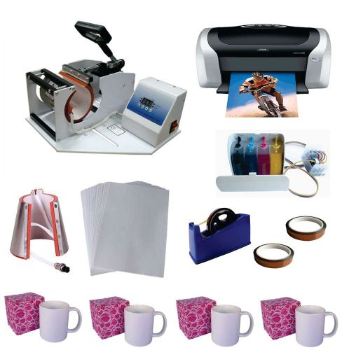 Black friday!!! 3in1 mugs press machine sublimation epson printer c88 ciss kit for sale