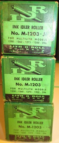 Multilith Ink Idler Rollers 1250 1260 1275 1200 296 M-1203