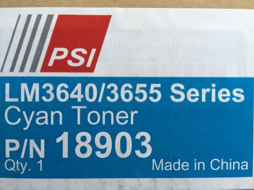 New In Box PSI Cyan Toner Cartridge LM3640/3655 Digital Envelope Press 18903