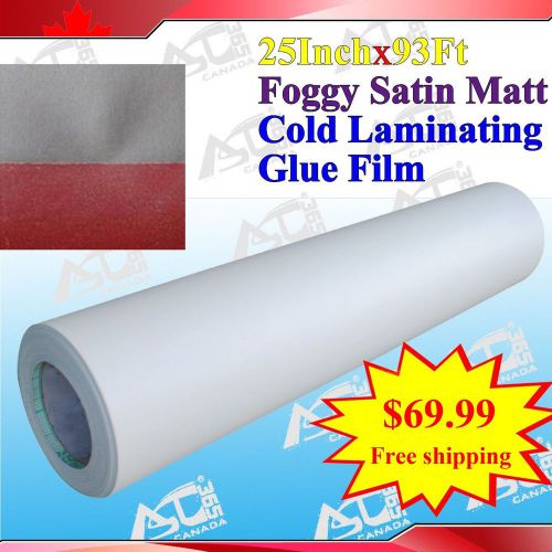 93ftx25&#034; 3mil foggy sain matt paper adhesive glue cold laminating laminator for sale