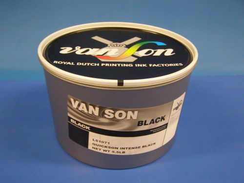 New VanSon Quickson Intense Black Ink 5.5lb L51071 In Stock Ready to Ship!
