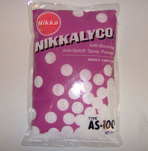 2.2 lb pack nikka as-100 nikkalyco anti-offset spray powder-brand new for sale