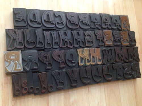 Antuique Letterpress Wood Type 2 1/4 Tall