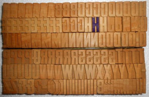 130 piece Unique Vintage Letterpres wood wooden type printing block Unused s1061