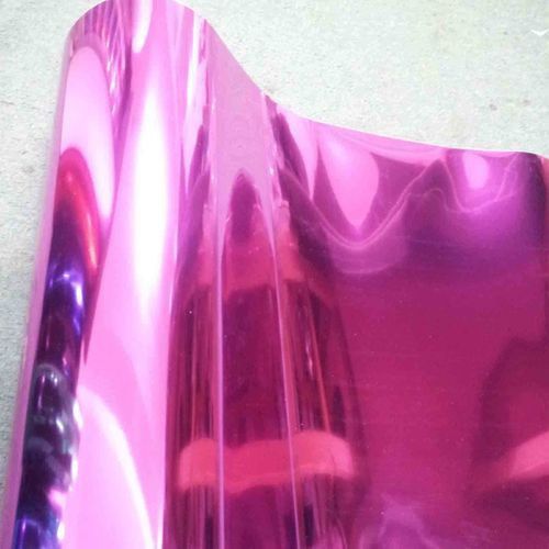 Hot Pink Chrome Heat Press Transfer Vinyl 20&#034;  X 2 Yards Easy Weed Thermoflex