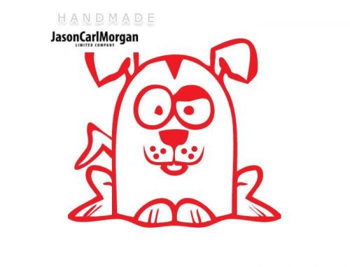 JCM® Iron On Applique Decal, Dog Red