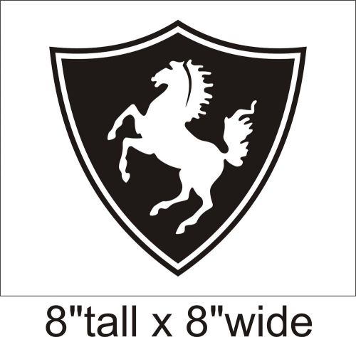 2X Horse Logo Funny Car Vinyl Sticker Decal Truck Bumper Laptop Art-1500