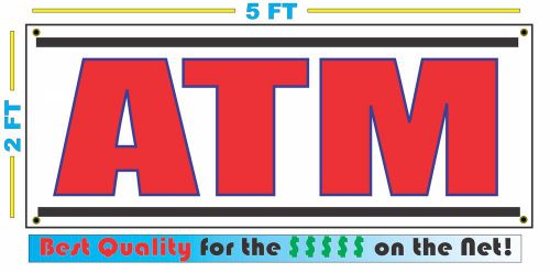 ATM All Weather Banner Sign NEW Larger Size High Quality! XXL