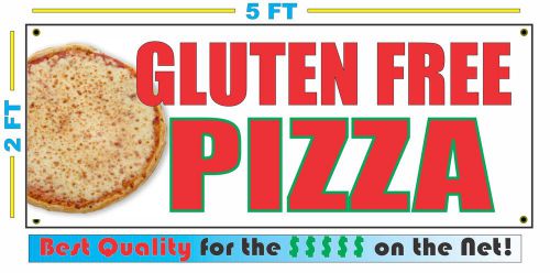 GLUTEN FREE PIZZA Banner Sign NEW Larger Size Best Quality for The $$ RESTAURANT