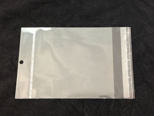 50PCS Clear Plastic Self Adhesive Seal Opp Bags 17x11cm #22596