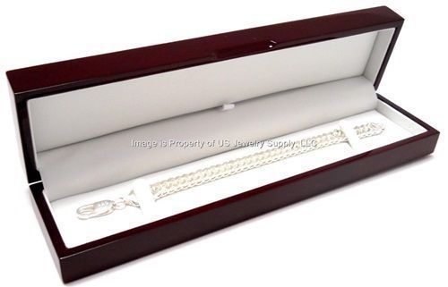 2 Rosewood Bracelet Jewelry Display Gift Boxes