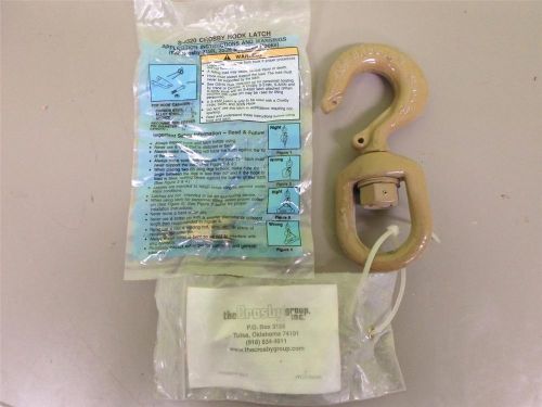 THE CROSBY GROUP 0088500HOIST HOOK WITH CROSBY S-4320 HOOK LATCH WLL 1-1/2