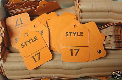 (1,000) 1 3/4&#034; x 1 1/8&#034; ~ # 5 Merchandise Tags~ Size 17