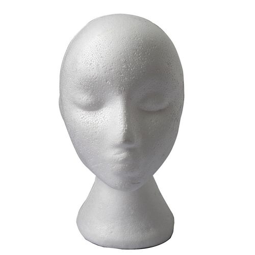 Stylish Foam Female Mannequins Display Head Stand Model Dummy Wig Glasses Hat