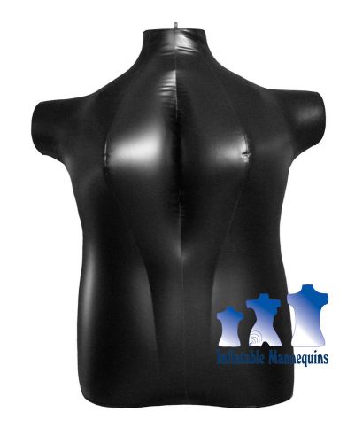 Inflatable Mannequin, Female Torso, Plus Size 2X Black