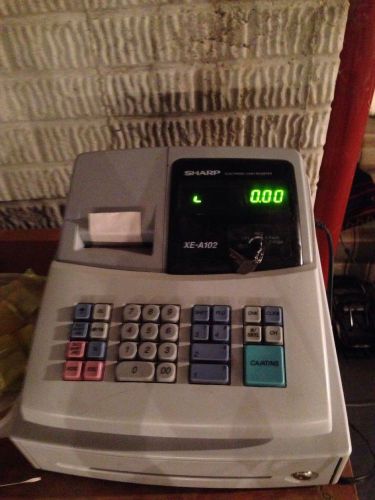 Sharp XE-A102 Cash Register with Key &amp; Tape