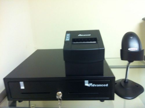 Cash drawer pos rj12 and thermal printer usb 80mm star micronics new combo for sale