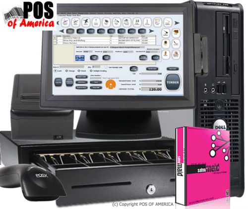 Beauty Salon POS Complete System w/ Maid Software NEW