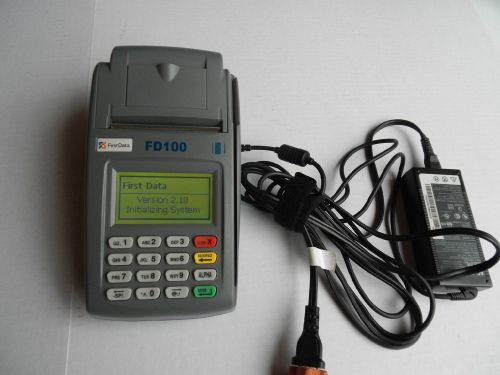 First Data FD-100 FD100 Credit Card Machine Terminal