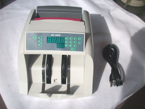 RIBAO  MONEY COUNTER BC-1000 UV/MG CURRENCY COUNTER MINT CONDITION FREE SHIPPING