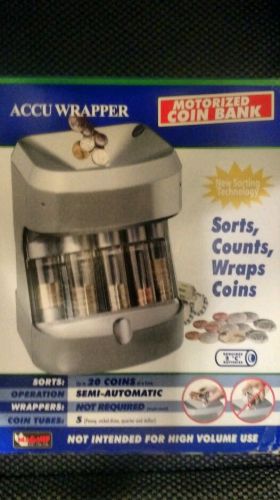 Brand New Mag-Nif Accu Wrapper Portable Motorized Coin Sorter Time Saver