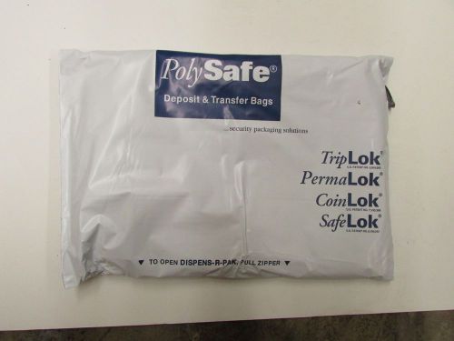 Deposit and Transfer bags with Trip Lok 9&#034; x 12&#034; Clear w/ inner pocket 100 bags