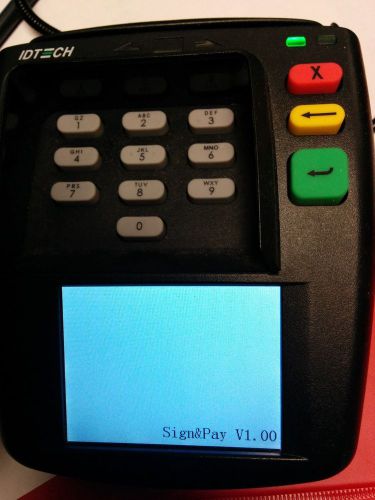Id tech sign and pay - signature capture - idfa-3153-1m - tested - as-is for sale