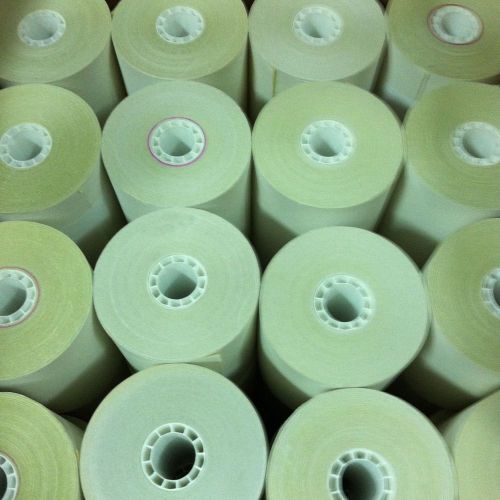 New 3.25&#034; x 92&#039; 2 ply pos/cash register/receipt paper rolls 48 roll case 3 1/4&#034; for sale