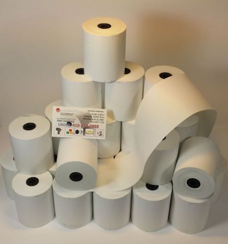 2-1/4&#034;x85&#039;  thermal credit card receipt roll paper bpa free usa - 50 rolls for sale