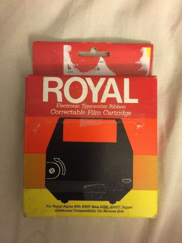NIB Royal Electronic Black Typewriter Ribbon Correctable Film Cartridge #013045