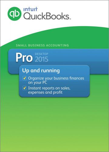 New quickbooks pro 2015 1-user (new user) download!! for sale