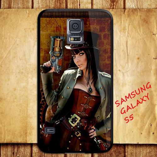 iPhone and Samsung Galaxy - Steampunk Girl Cartoon - Case