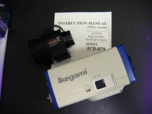 Ikegami icd-879 dsp ccd camera and fujinon dv5x3.6r4b-sa2l lens 681716879243 for sale