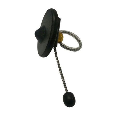 Checkpoint® Compatible 8.2 MHz RF Flexible Metal Coil Bottle Tag Black 300-COUNT